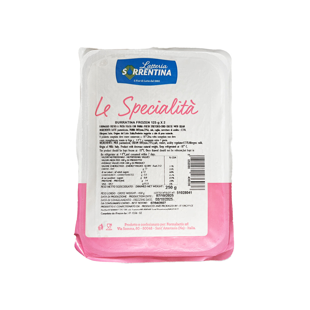 Burrata 125g x2 (Frozen)