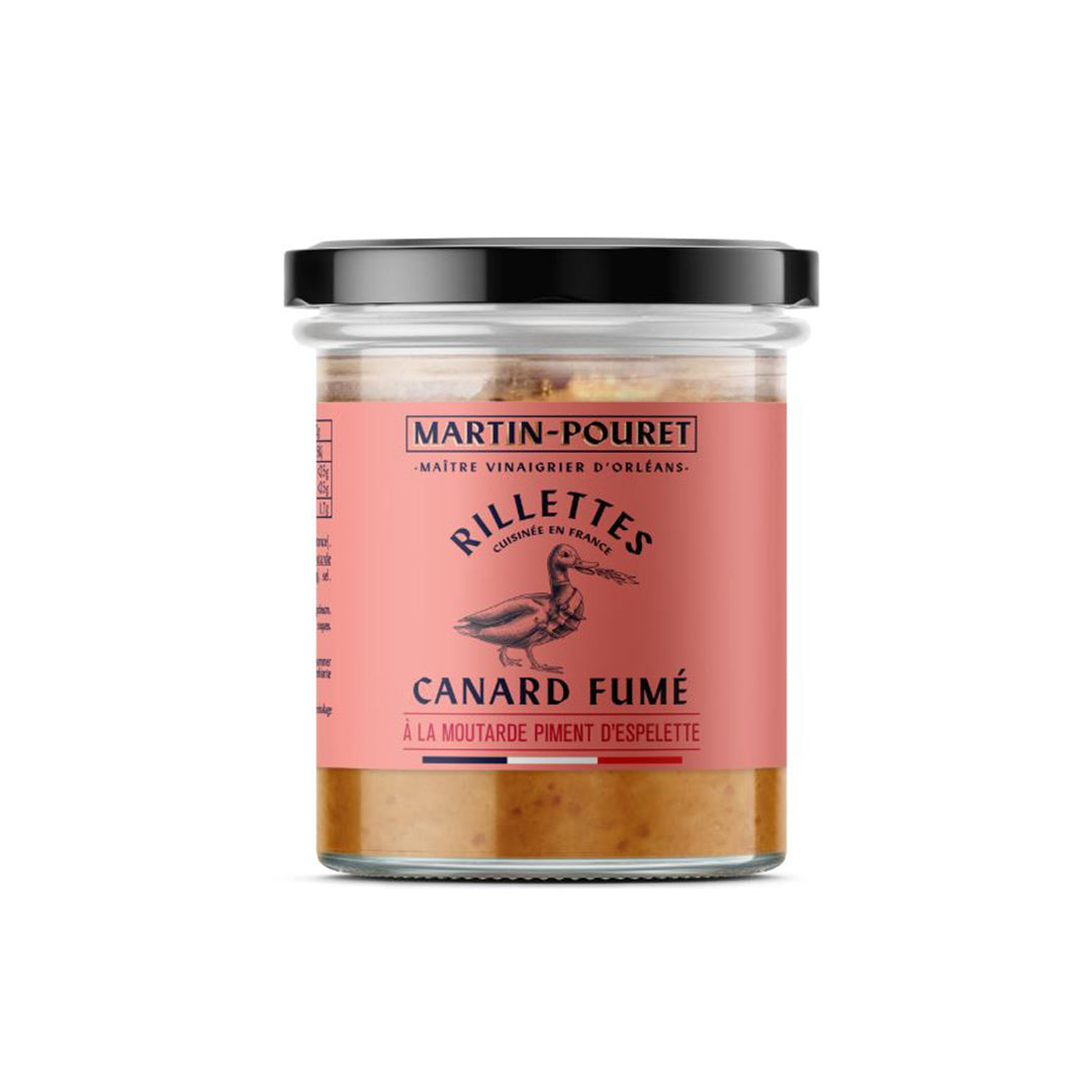 Rillettes de Canard Fumé à la Moutarde Piment d’Espelette 150g