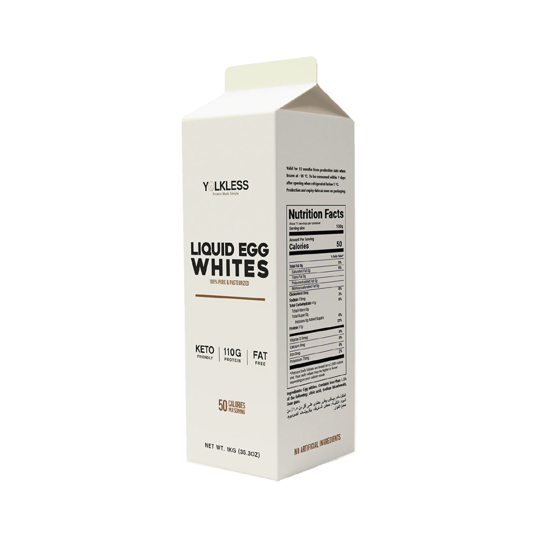 Yolkless Liquid Egg Whites 1kg (Frozen)