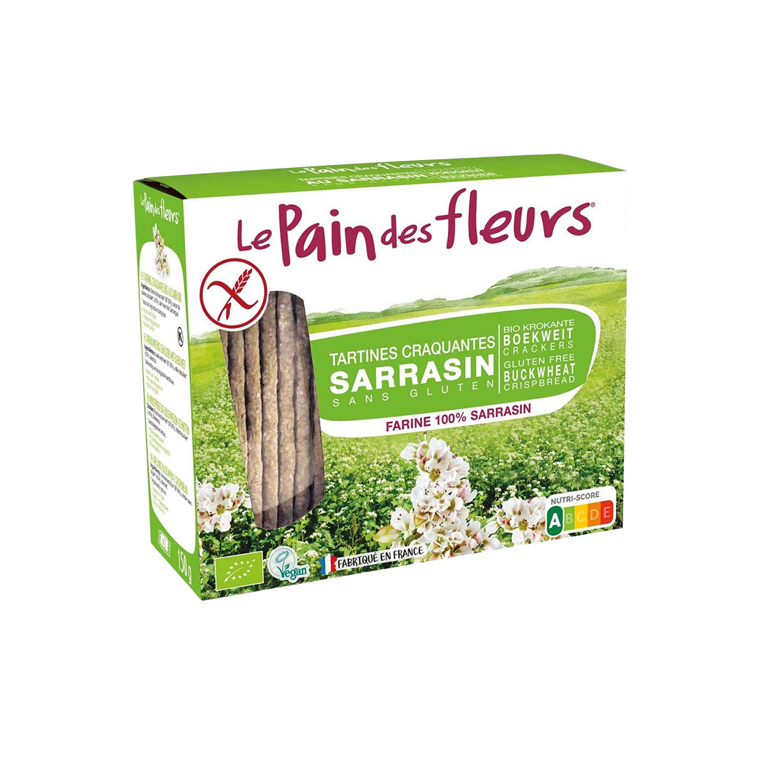 Le Pain des Fleurs Organic Buckwheat Crispbread GF 150g