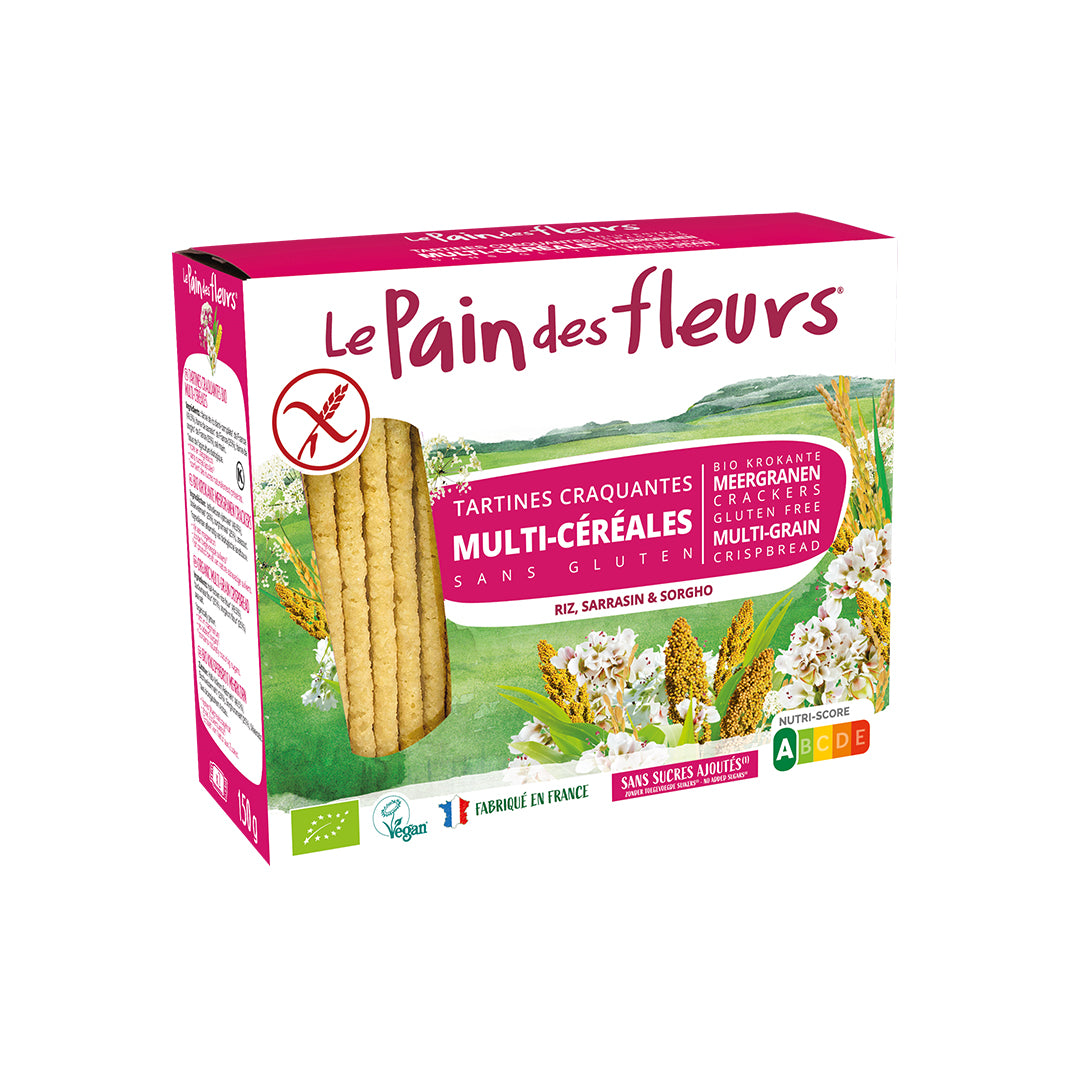Le Pain des Fleurs Organic Multigrain Crispbread GF 150g