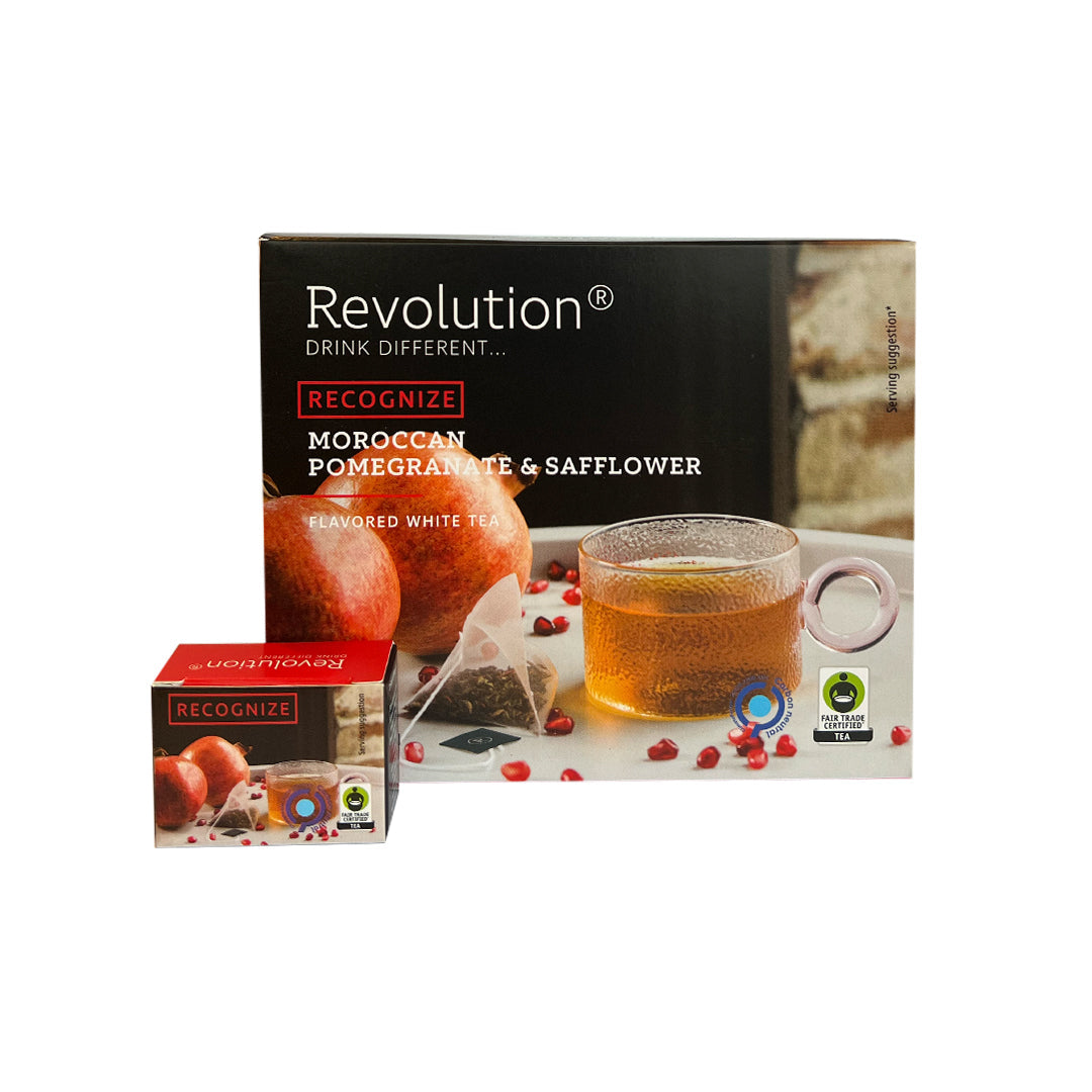 Moroccan Pomegranate & Safflower White Tea 'Recognize' - 30 bags