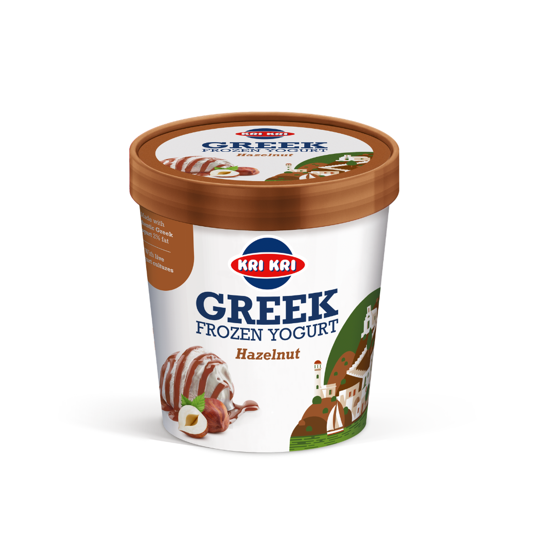 Greek Frozen Yogurt Hazelnut 450ml