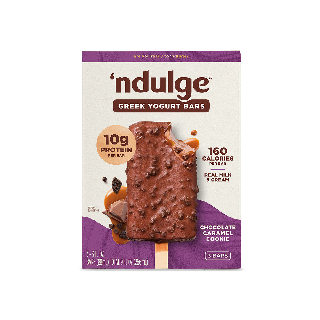 Greek Yogurt Bars Chocolate Caramel Cookie - 3 Bars