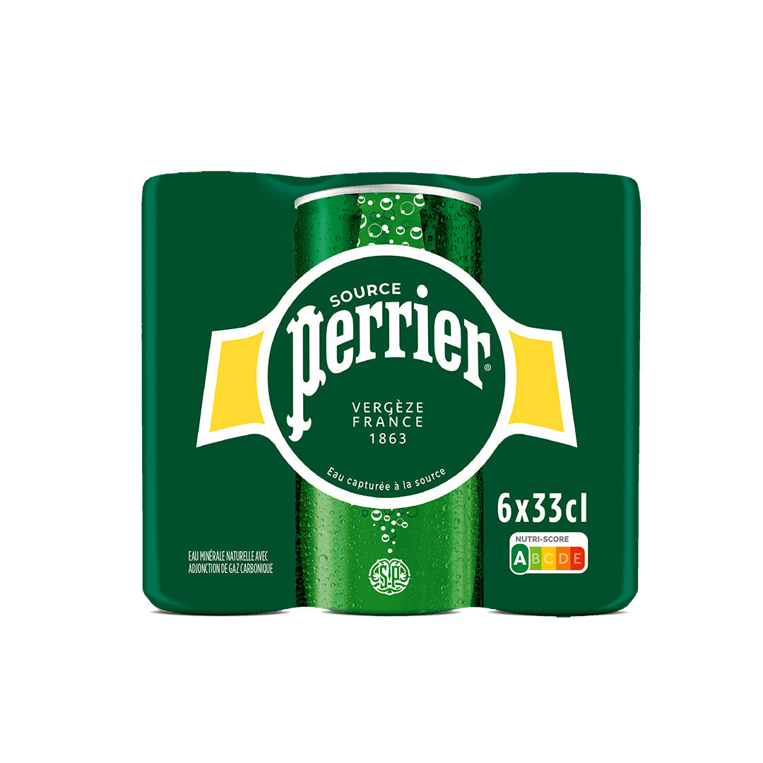 Natural Sparkling Mineral Water can 33cl x 6
