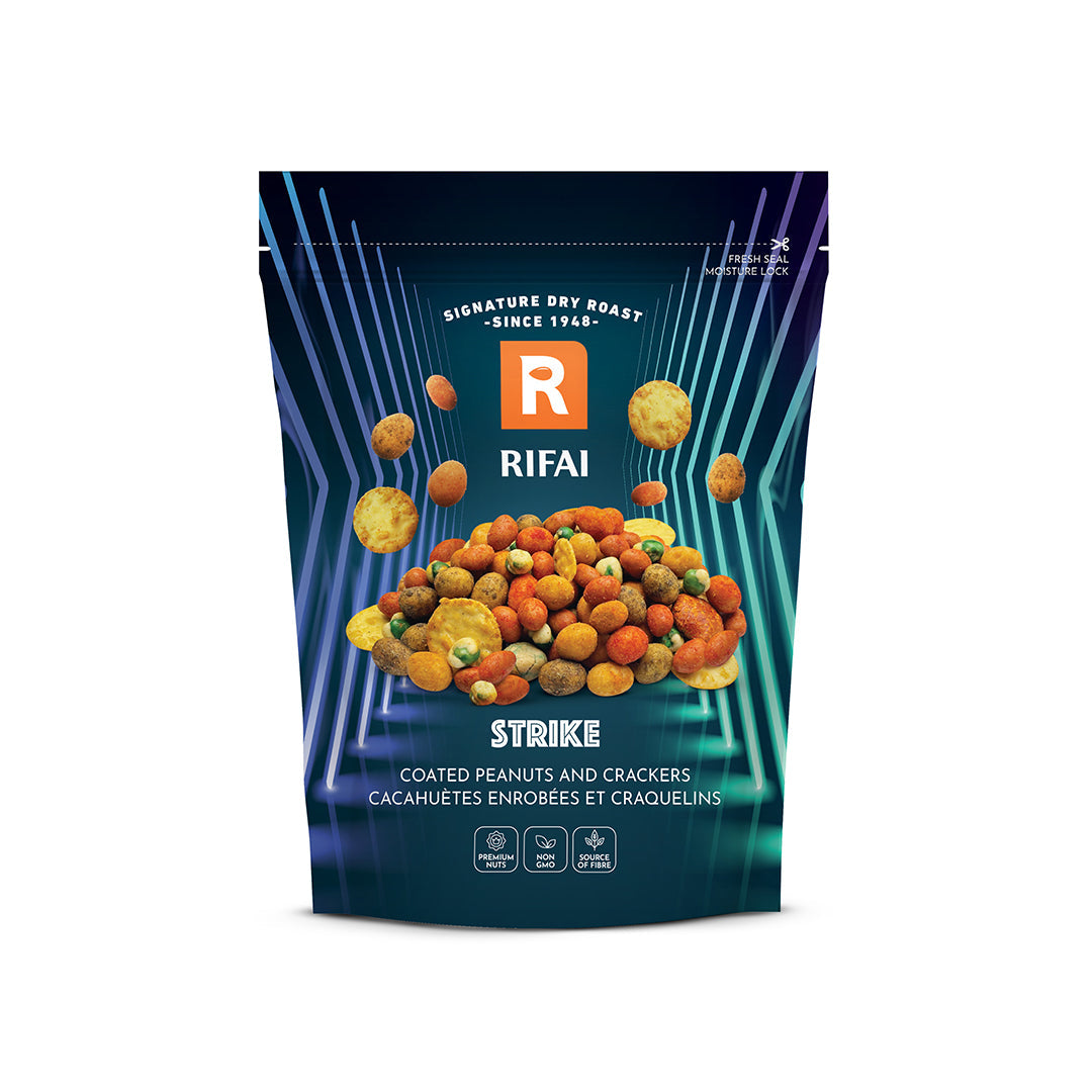 Strike Mix, Coated Peanuts & Crackers 225g