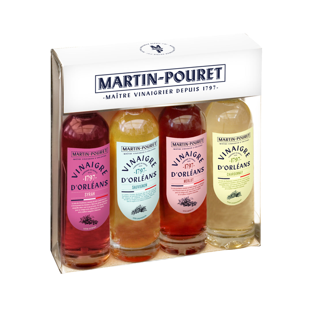 Coffret Vinaigres d’Orléans – Sélection de Cépages 4 x 100ml
