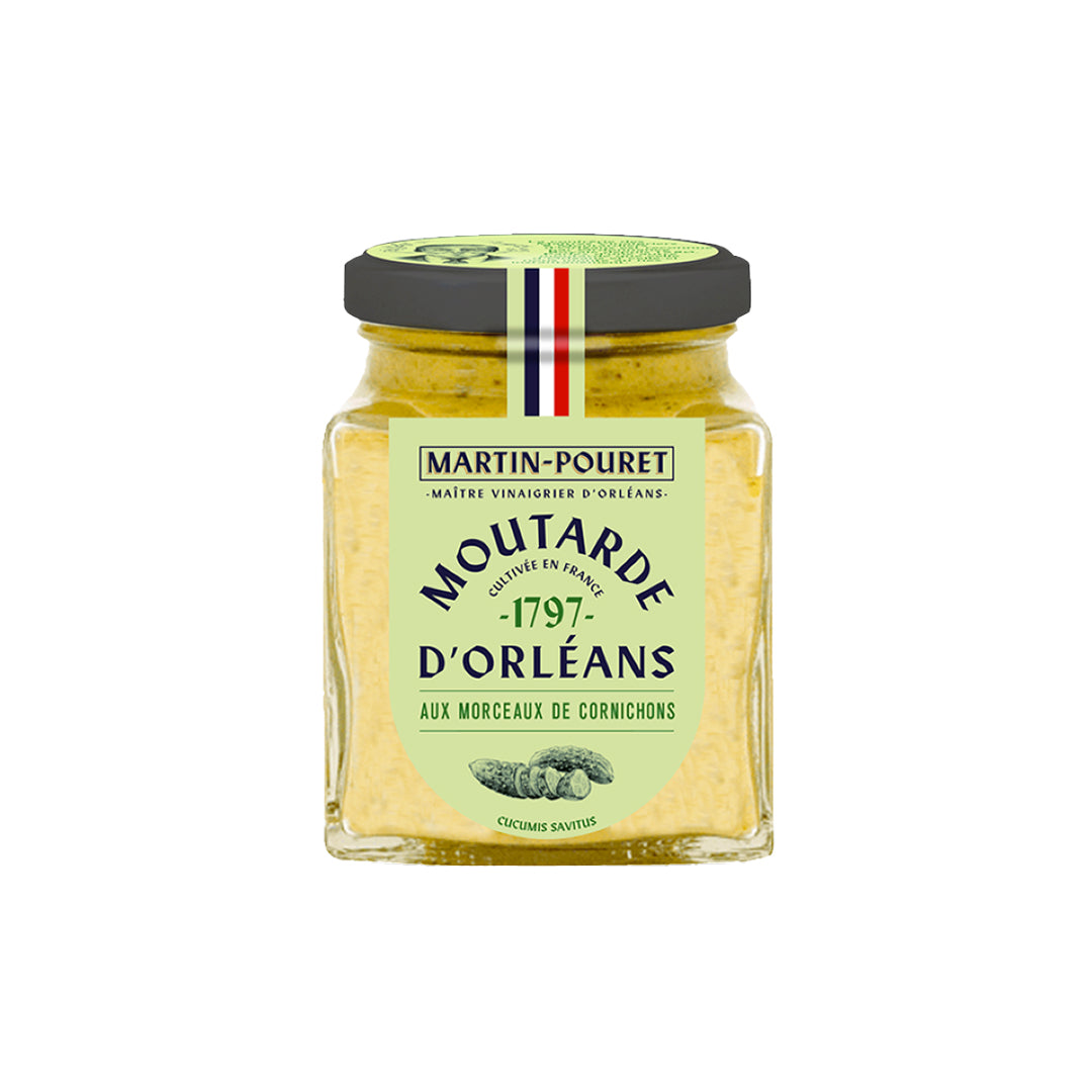 Moutarde d’Orléans aux Morceaux de Cornichons 200g