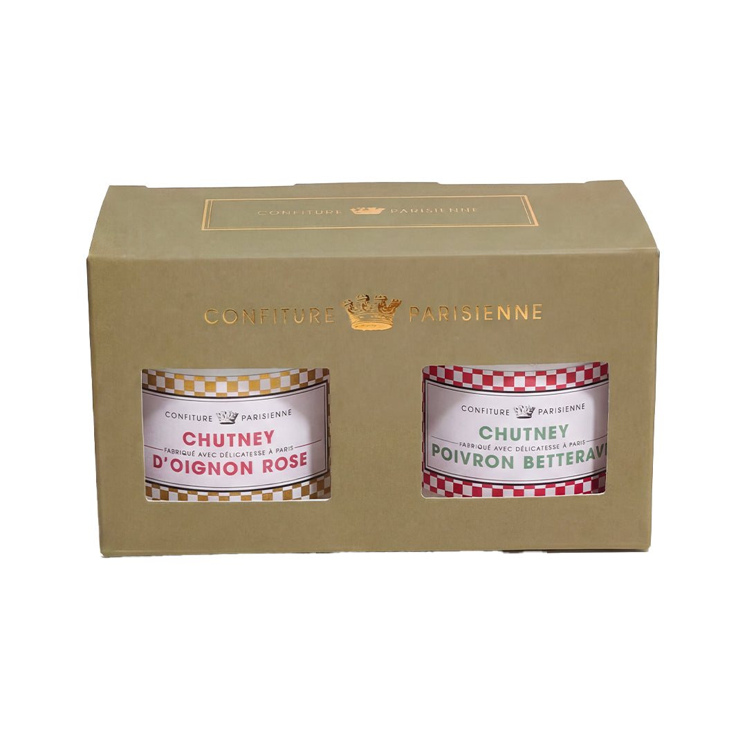 Duo de Chutneys Poivron Betterave et Oignon Rose 2x100g