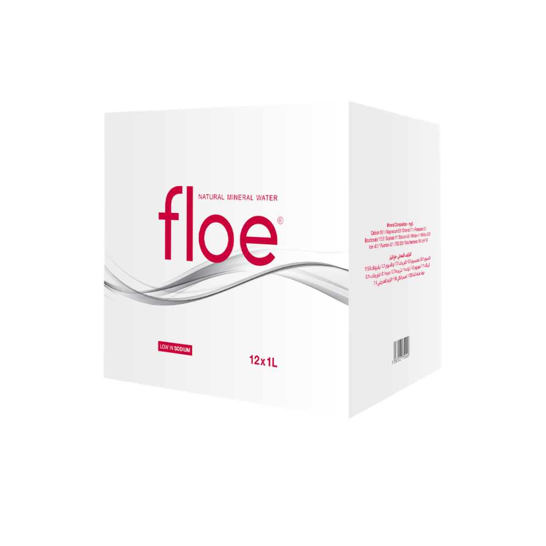 Floe Mineral Water Glass Bottle 1L x 12