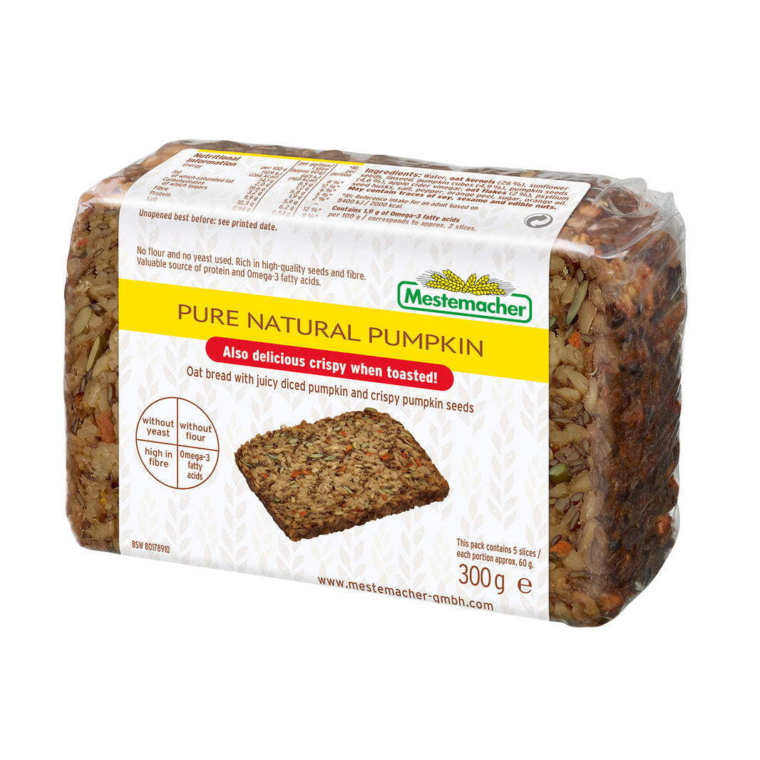 Pure Natural Pumpkin Oat Bread 300g