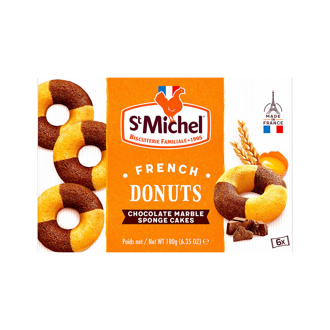 French Donuts Chocolate Marble - 6 pcs