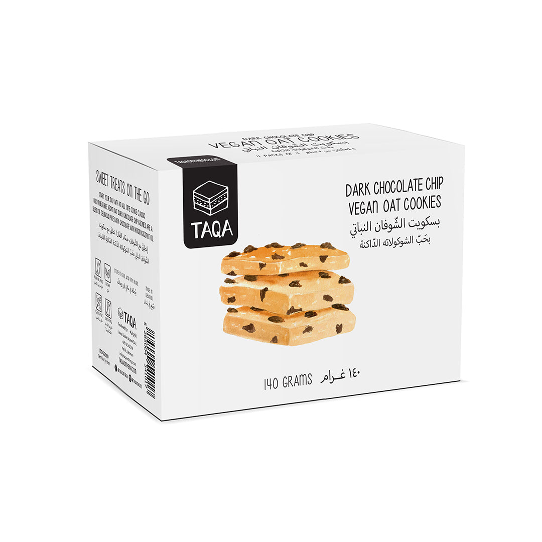 Dark Chocolate Chip Oat Cookies - 4 pcs