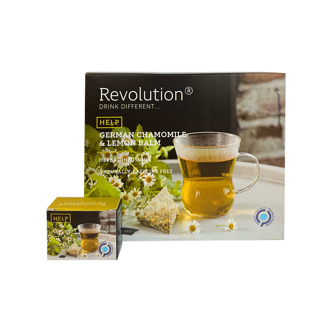 German Chamomille & Lemon Balm Herbal Infusion Blend 'Help' - 30 bags