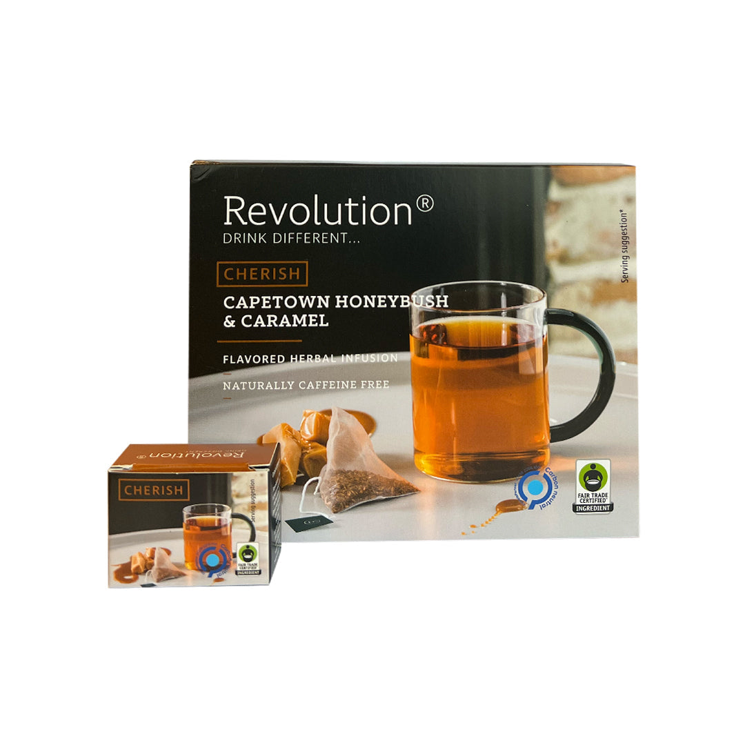 Capetown Honeybush & Caramel Herbal Infusion 'Cherish' - 30 bags