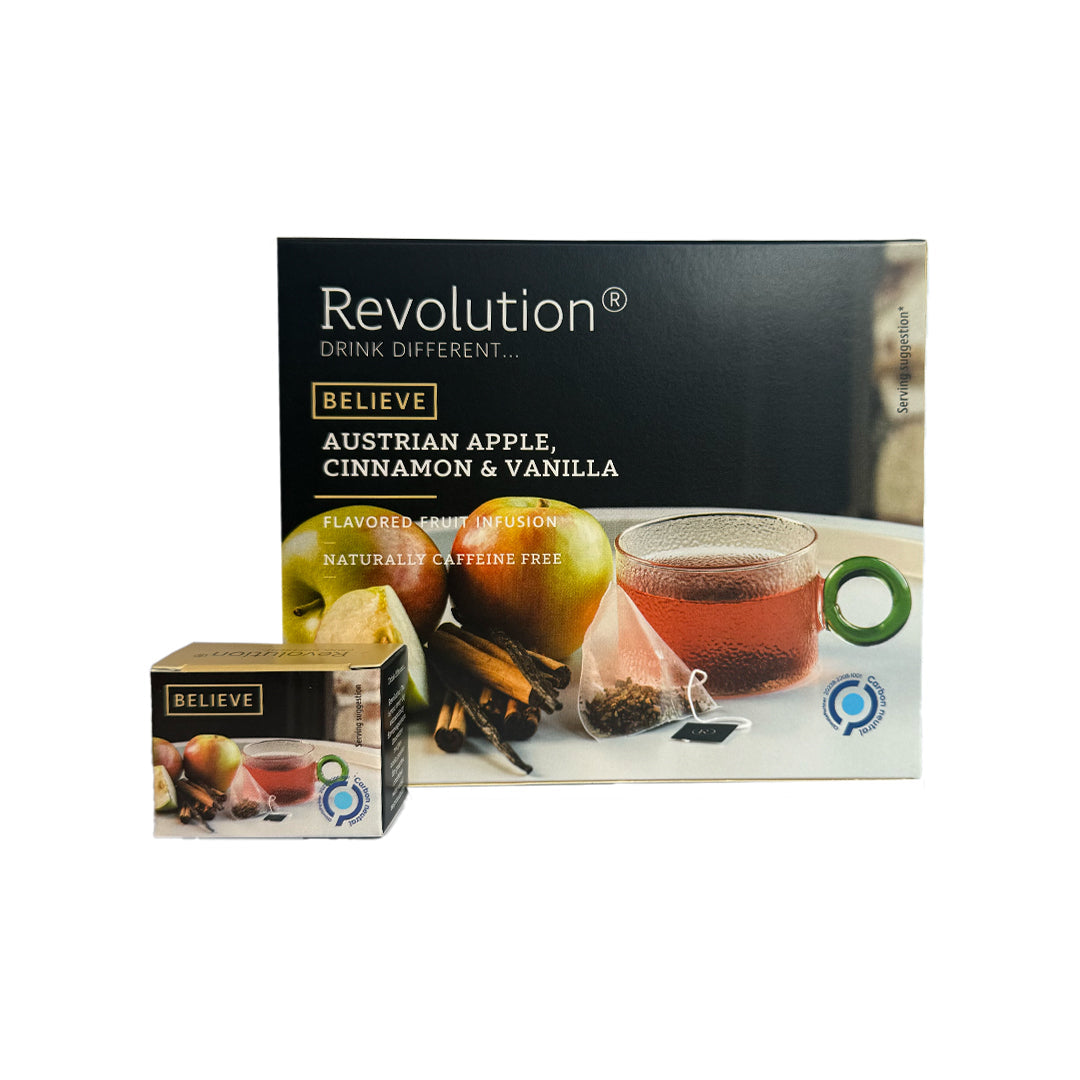 Austrian Apple, Cinnamon & Vanilla Fruit Infusion 'Believe' - 30 bags